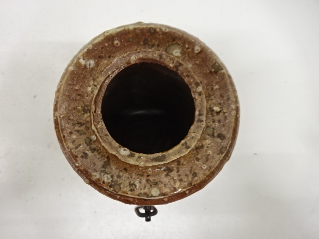  信楽焼　高橋楽斎造　旅枕　掛花入